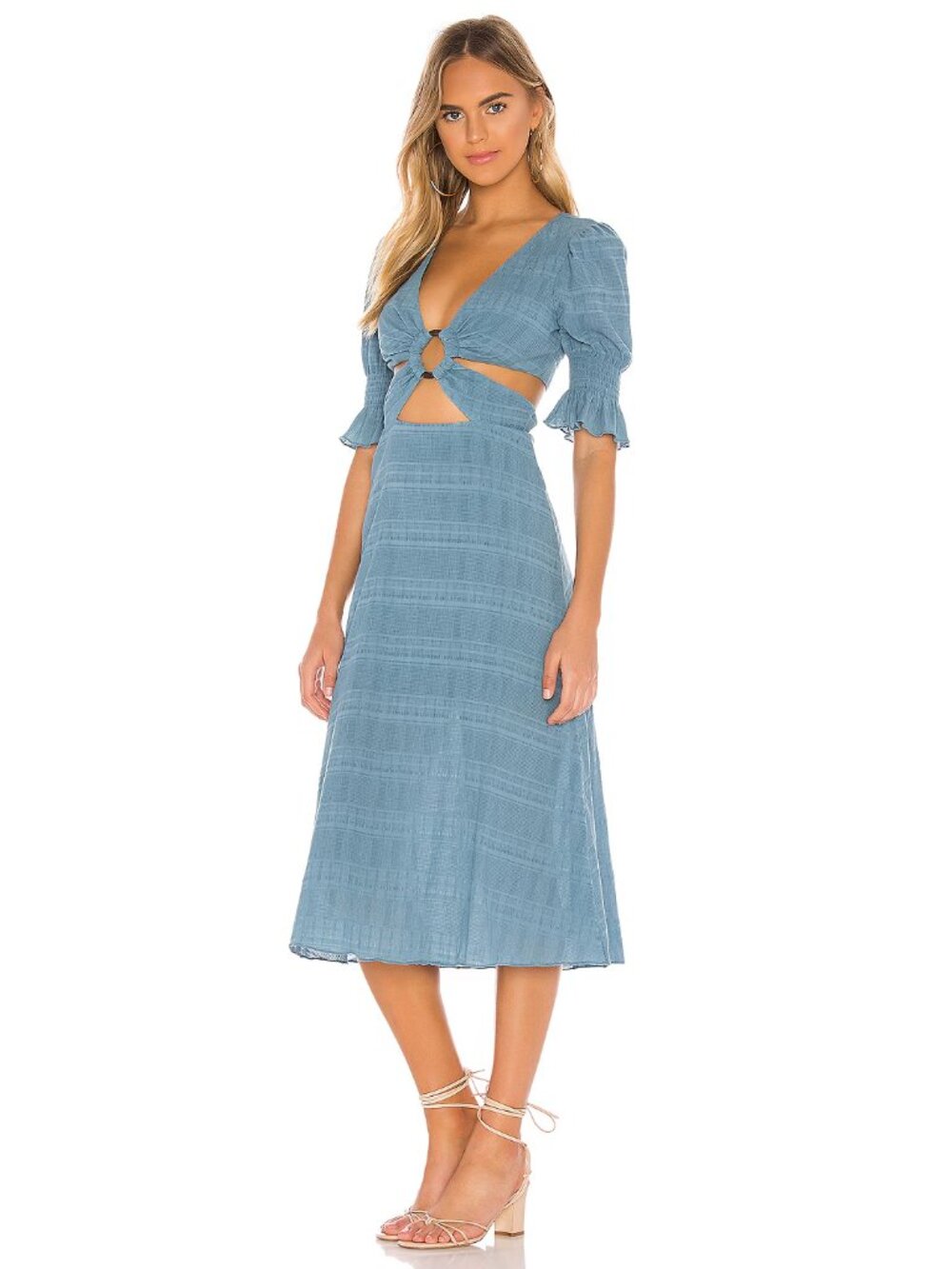 Tularosa Nanette Midi Cut-out dress Sz L - shipping incl